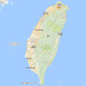 Carte Taiwan